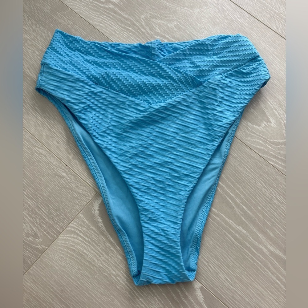 Aerie High Waisted High Cut Cheeky Bikini Bottoms
